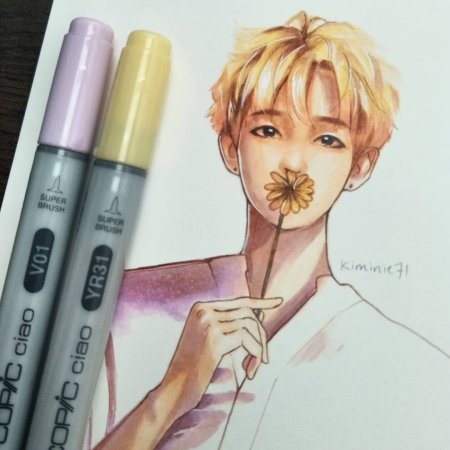BTS арт маркерами