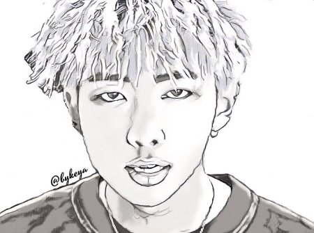 Намджун Mic Drop арт