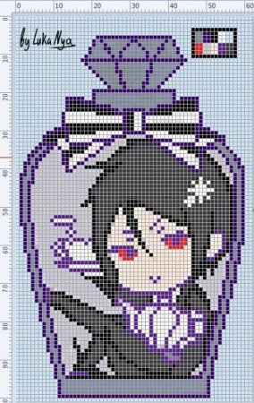 Вышивка крестом аниме тёмный дворецкий