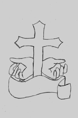 Рисовать крест