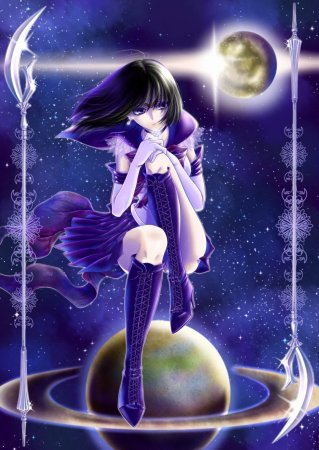 Хотару Томоэ принцесса Сатурн арт