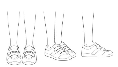 Рисование обуви спереди