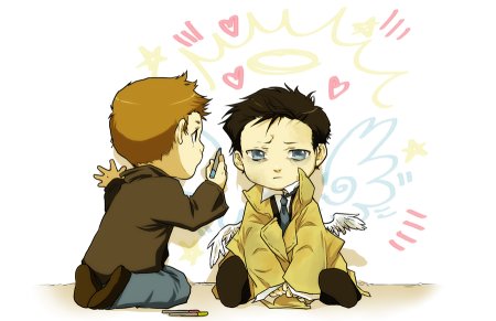 Сверхъестественное Дин и КАС аниме