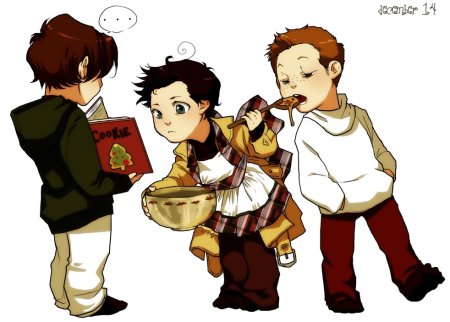 Сэм Винчестер аниме сверхъестественное