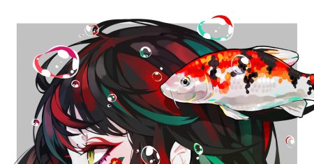 Рыбки кои аниме