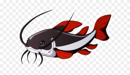 Сом для детей на прозрачном фоне