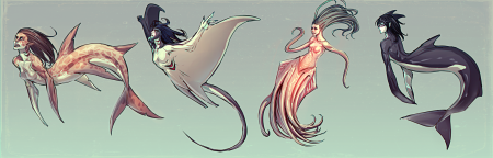 Морские человекоподобные существа