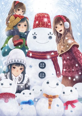 Аниме Снеговик