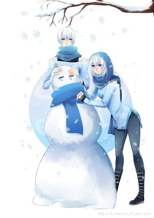 Аниме Снеговик