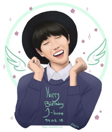 БТС рисунки аниме Джей Хоуп