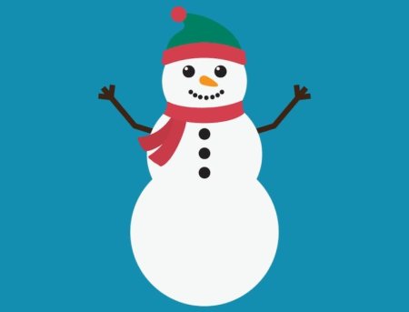 Снеговик вектор