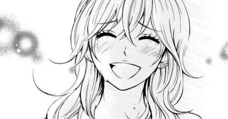 Манга девушка улыбается