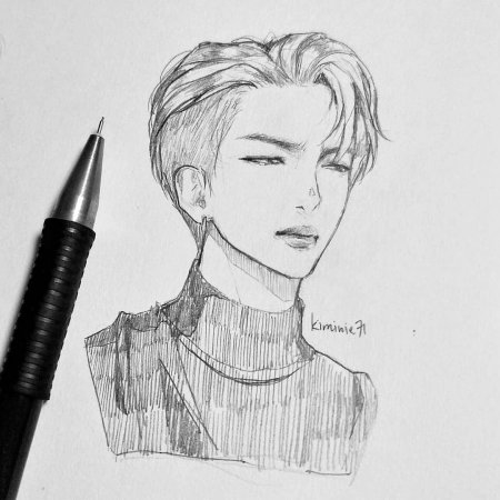 Рисунки БТС Намджун