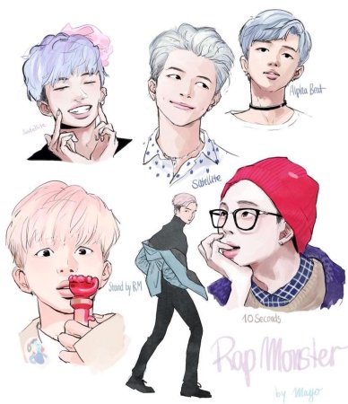 БТС Намджун арт