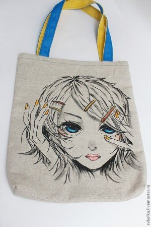Тканевая сумка с аниме