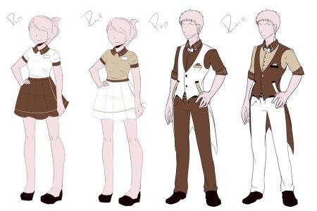 Синий экзорцист в костюме горничной