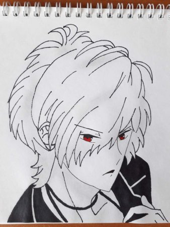 Субару Сакамаки для срисовки