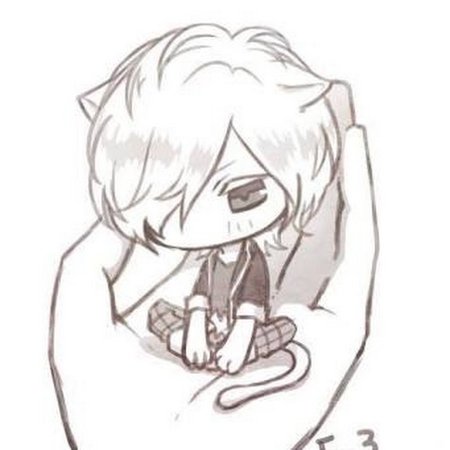 Чиби Дьявольские возлюбленные чб