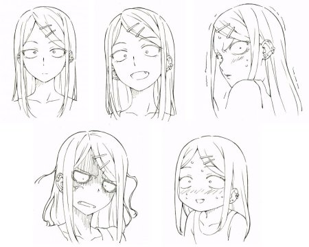 Эмоции аниме персонажей референс