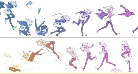 Человек бежит референс