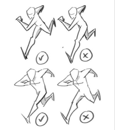 Позы для рисования бег