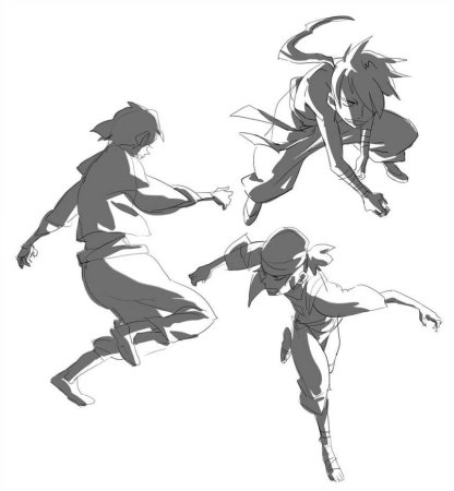 Референсы бегущего человека