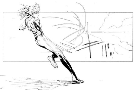 Аниме позы бег