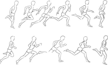 Набросок бегущего человека