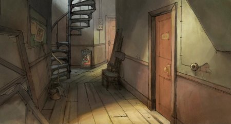 Коридор с комнатами арт