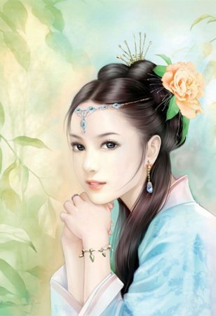 Красивая девушка арт