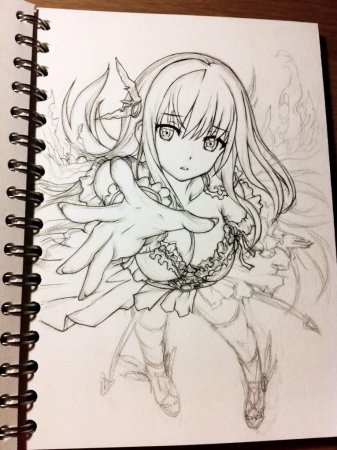 Аниме рисунки карандашом