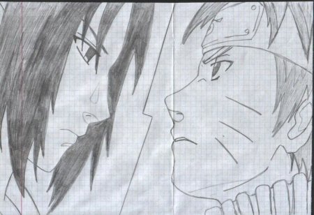 Наброски рисунков аниме