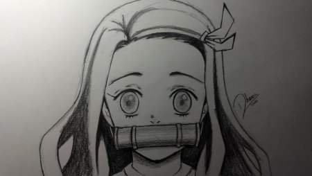 Незуко рисунок легкий