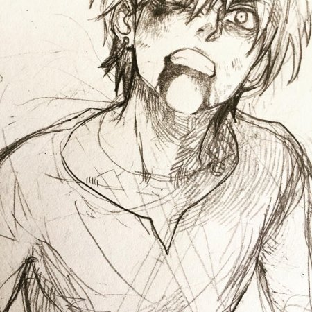 Безглазый Джек арт карандашом