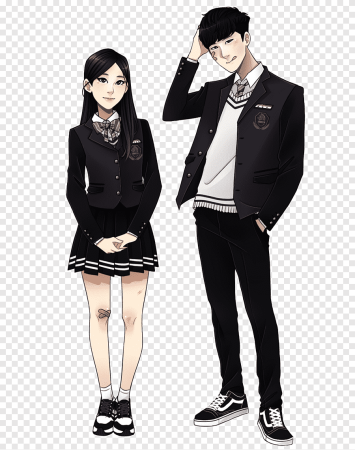 Корейский школьник арт