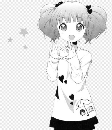 Аниме для распечатки черно белые