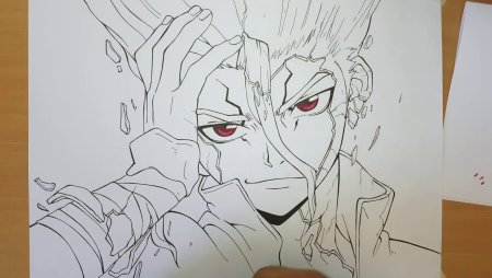 Доктор Стоун для срисовки