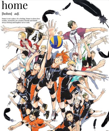 Постеры на стену аниме волейбол