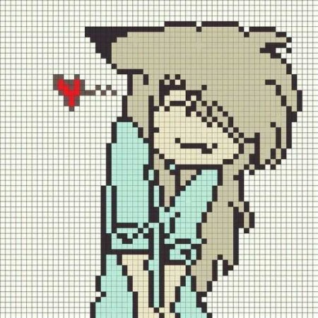 Рисунки по клеткам аниме