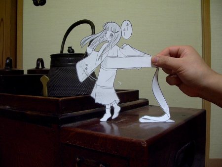Смешные фигурки из бумаги