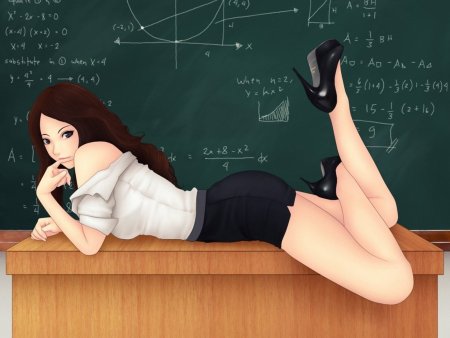 Девушка учитель арт