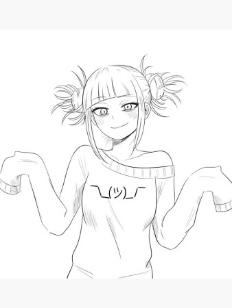Toga Himiko аниме эскиз