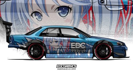 Nissan Skyline r34 аниме