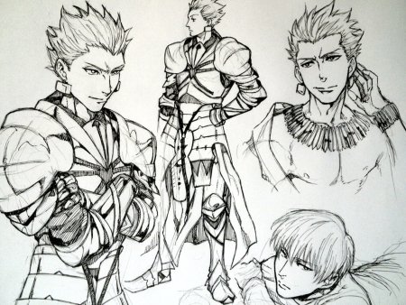 Гильгамеш черно белый