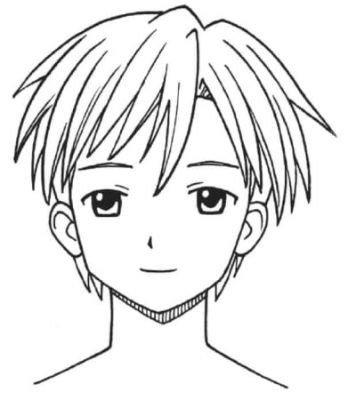 Аниме лицо мальчика
