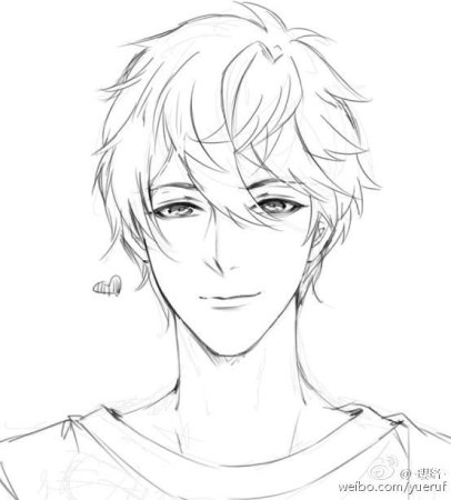 Аниме лицо мальчика