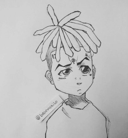 XXXTENTACION для срисовки