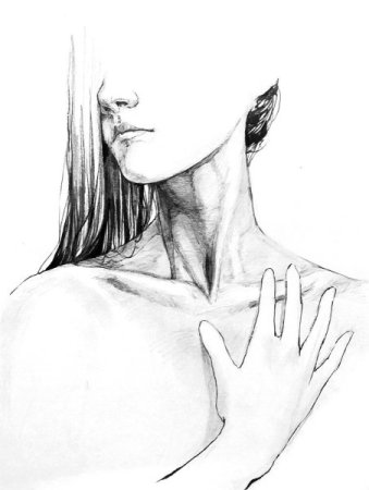 Аниме ключицы