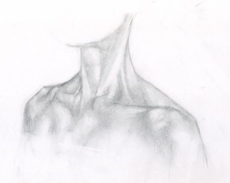 Шея карандашом