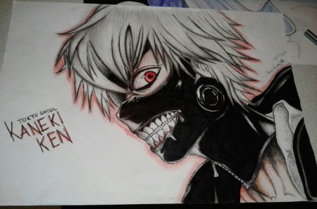 Токийский гуль главный герой рисунок